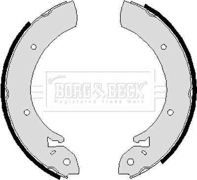 BORG & BECK Комплект тормозных колодок BBS6055